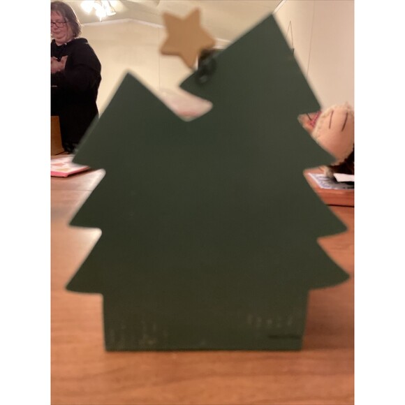 Holiday Classics Collection Snowman 6 Coasters Holder Wood Cottage Core - Picture 3 of 16